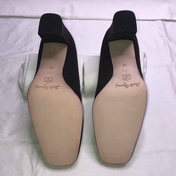 NEW Sesto Meucci “Colette,” Brown (T.Moro) Fabric w/3.25” Heels/Pumps, W7.5 M